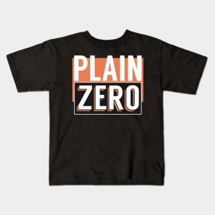 Plain Zero Kids T-Shirt